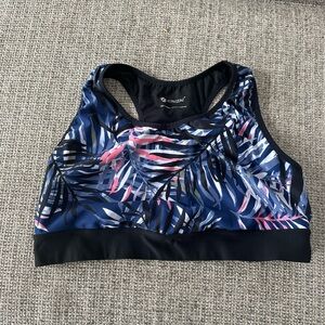 Active USA Women's Tropical Print Sports Bra